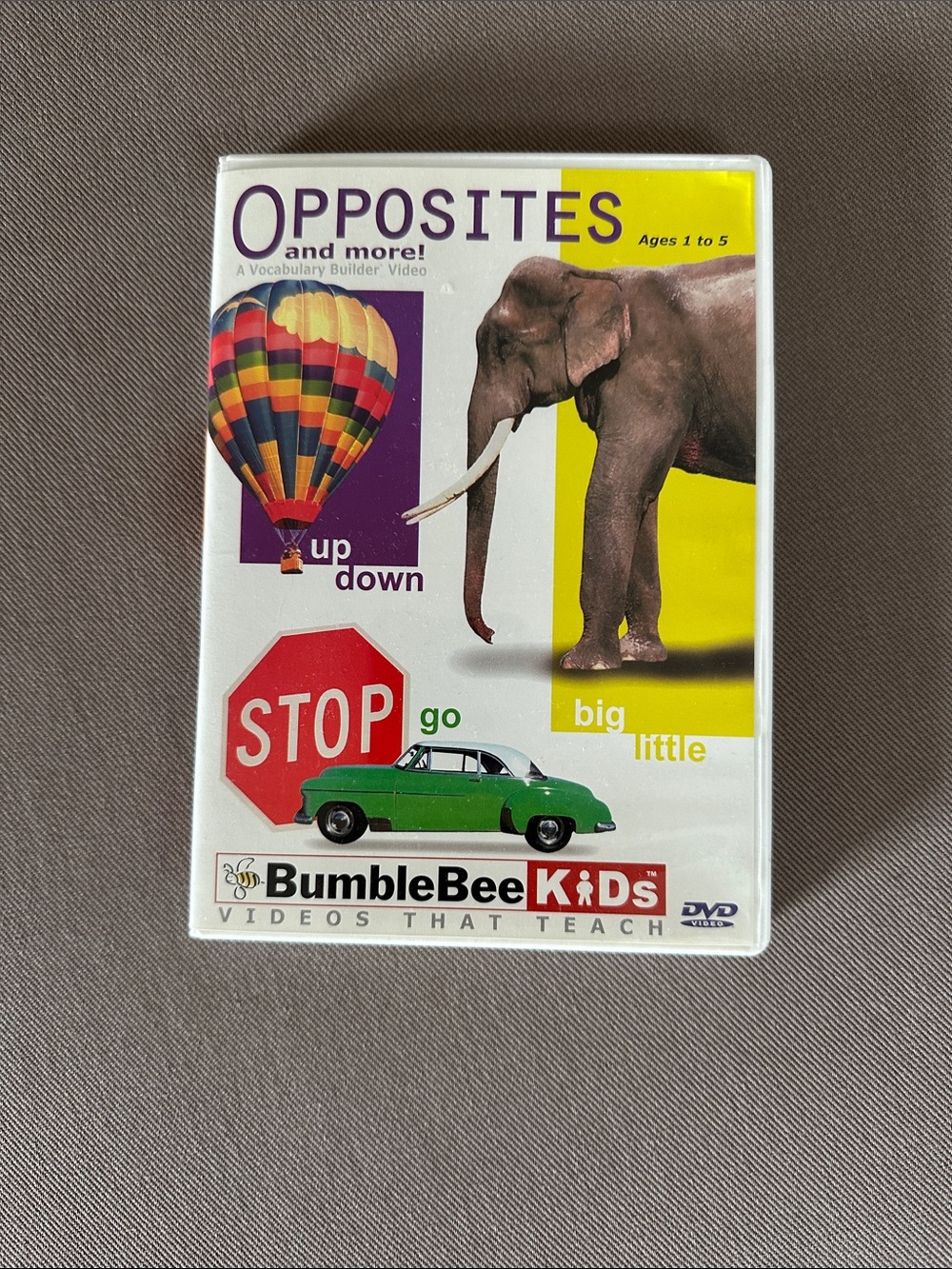 Opposites Learning DVD - language teaching